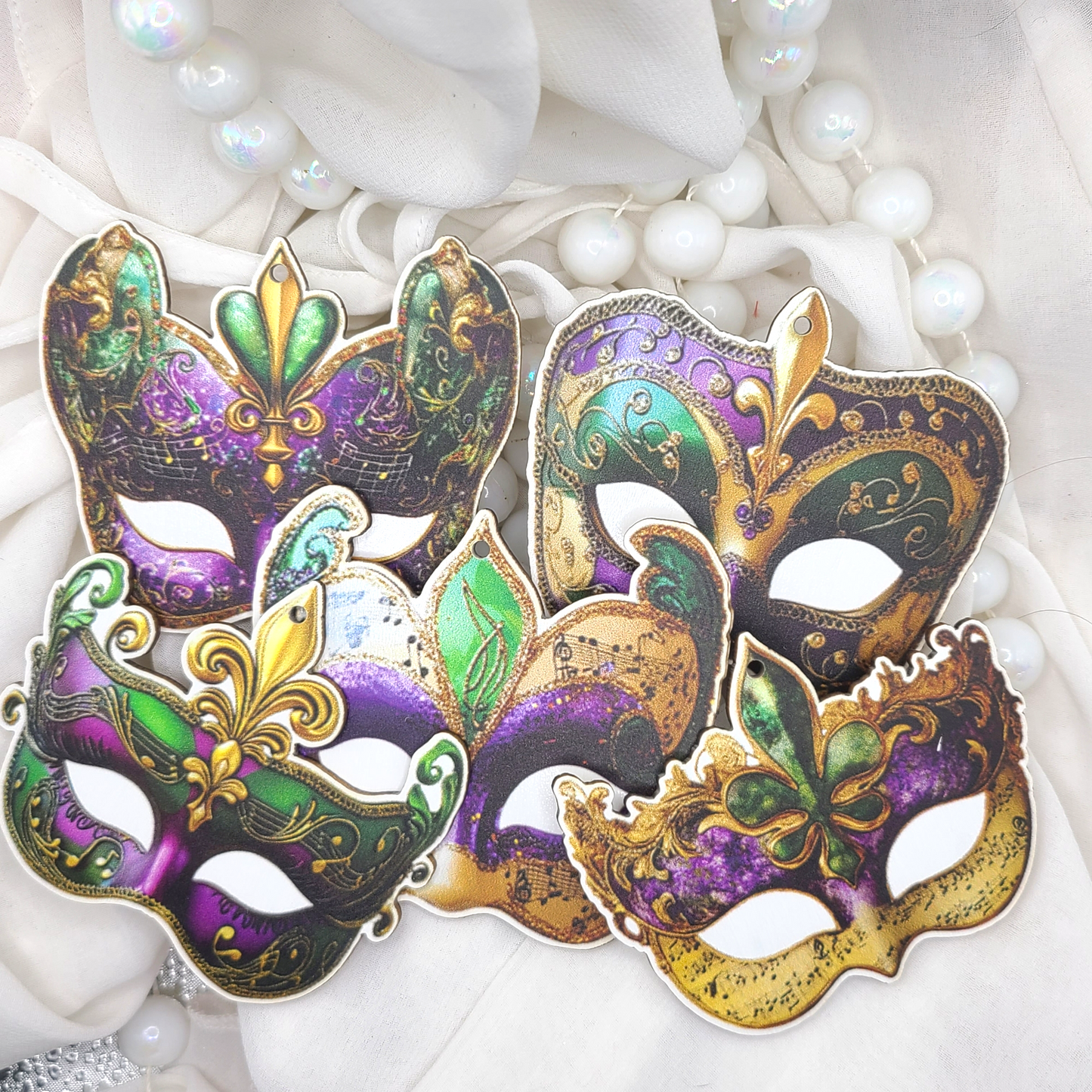 Assorted Mardi Gras mask props